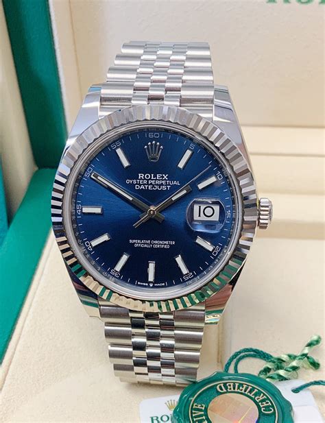 best price rolex datejust 41 blue|rolex datejust 41mm price.